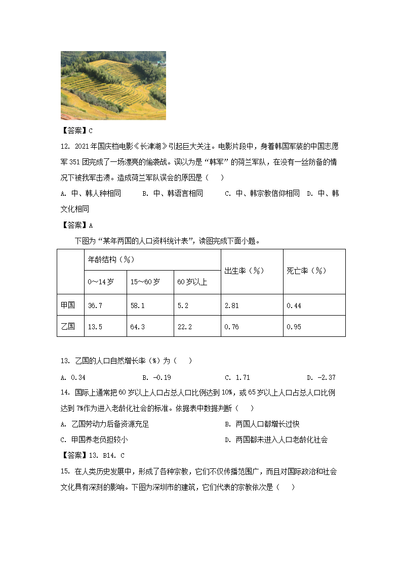2022-2023学年广东深圳罗湖区七年级上册期末地理试卷及答�?.png