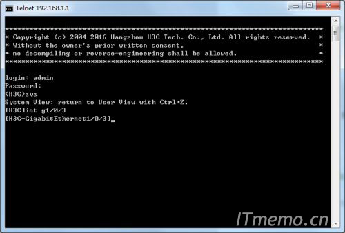 h3c防火墙/路由器设置端口映射命令教程步骤2