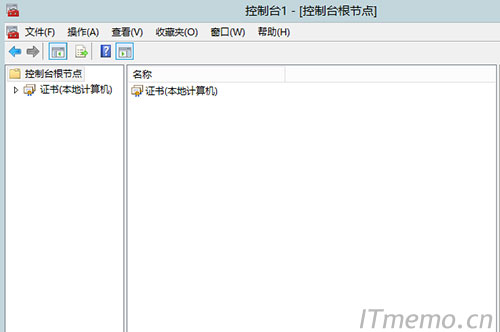 启动控制台程序或通过CMD命令行输入:mmc 敲回车键打开,选择菜单“文件”中的”添加/删除管理单元”-> “添加”,从“可用的独立管理单元”列表中选择“证书”-> 选择“计算机帐户”->选择“本地计算机(运行此控制台的计算机)”->点击“完成”->最后“确定”;