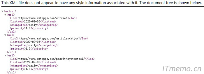 我们可以将xml格式的文件直接拖到浏览器打开