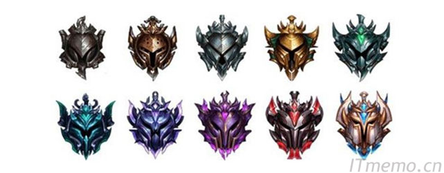 手游一共分为十个大段位，分别是黑铁、青铜、白银、黄金、铂金、翡翠、钻石、大师、宗师、王者。