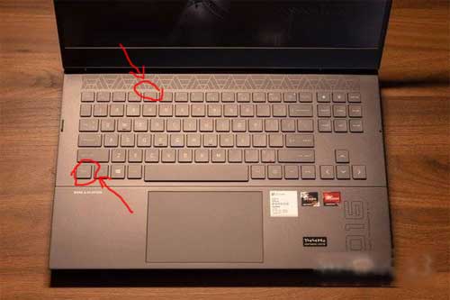 惠普暗影精灵7锐龙版笔记本电脑怎么开键盘灯