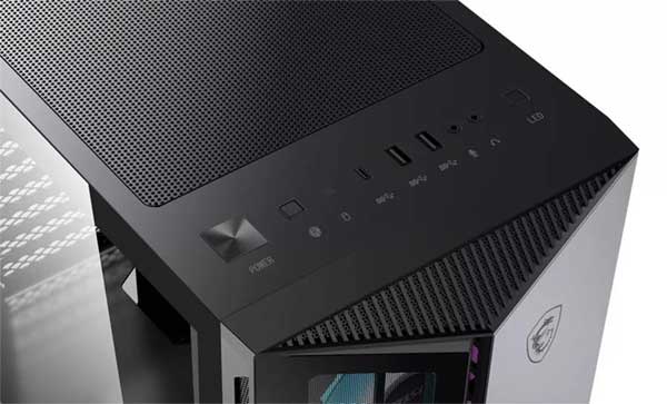 强化灯效设计 微星氪金枪110R机箱登场