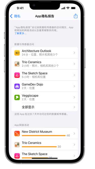 ios15支持APP隐私报告吗-可以从哪里查看APP行为