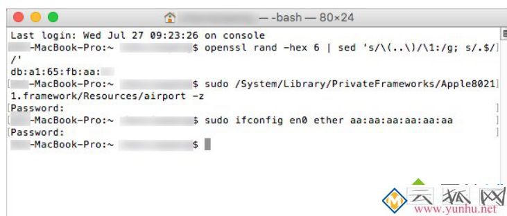 苹果电脑修改MAC地址的方法 苹果电脑修改MAC地址的方法