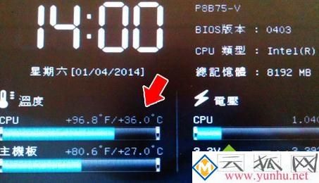 电脑在bios设置cpu温度的详细教程