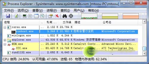 Conhost.exe与Csrss.exe之间的密切关系 Conhost.exe与Csrss.exe之间的密切关系