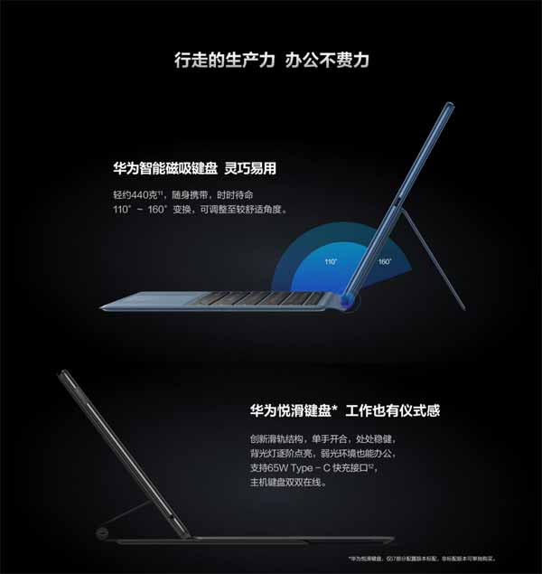 华为 MateBook E 详细配置：11 代酷睿“超低压”处理器 (图文)