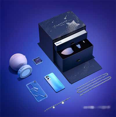 OPPOReno7流星宝藏限定礼盒里面有什么东西，多少钱