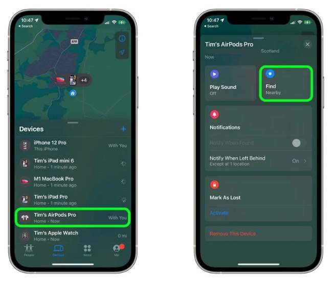 小技巧:使用 iOS 15 中的“查找我的网络”查找 AirPods 2/Pro 小技巧:使用 iOS 15 中的“查找我的网络”查找 AirPods 2/Pro