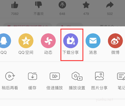 哔哩哔哩如何使用下载分享功能