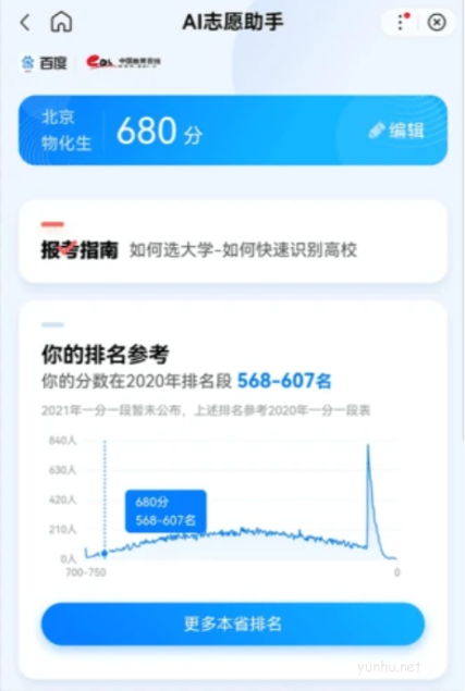 ai志愿助手怎么预测名次?ai志愿助手预测名次方法