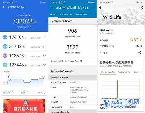 华为P50Pocket跑分多少-跑分详情