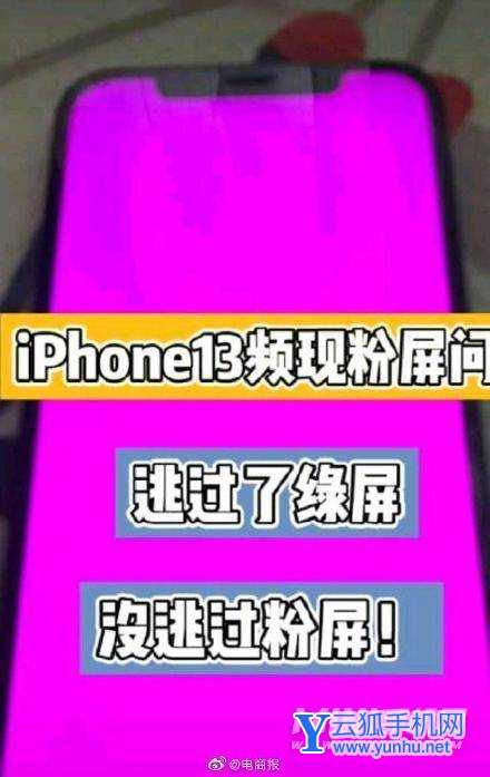 iPhone13粉屏怎么回事-是屏幕质量问题吗