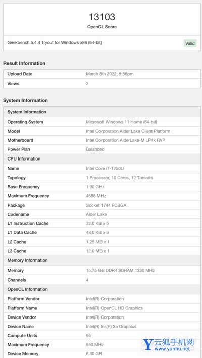 i7-1250U性能怎么样-性能详情
