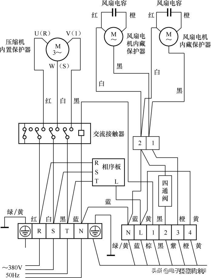 典型定频空调器的电路识图方法,一看就懂