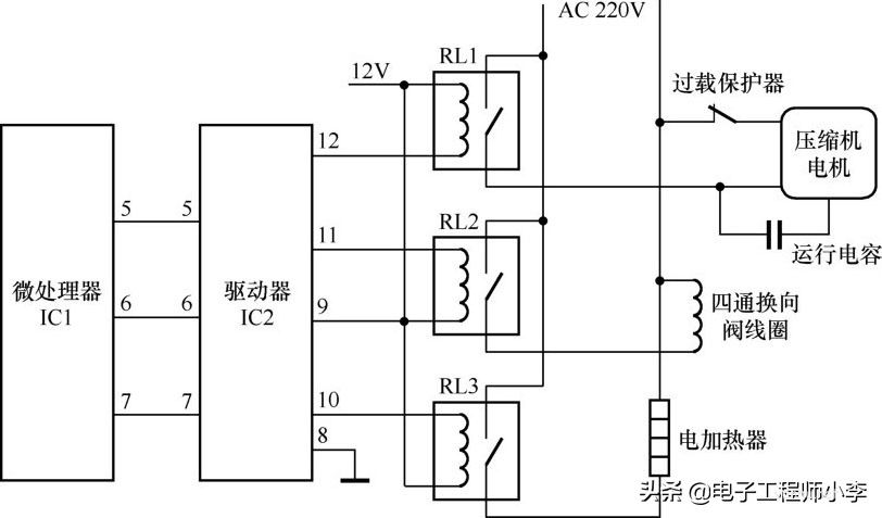 典型定频空调器的电路识图方法,一看就懂