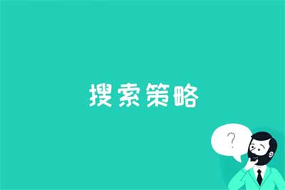 搜索策略是什么