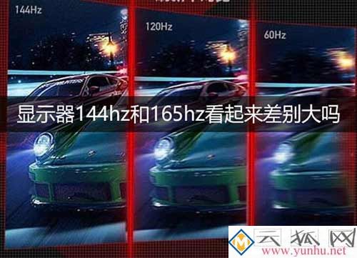 显示器144hz和165hz看起来差别大吗