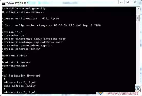 cisco 3850配置IP地址和telnet