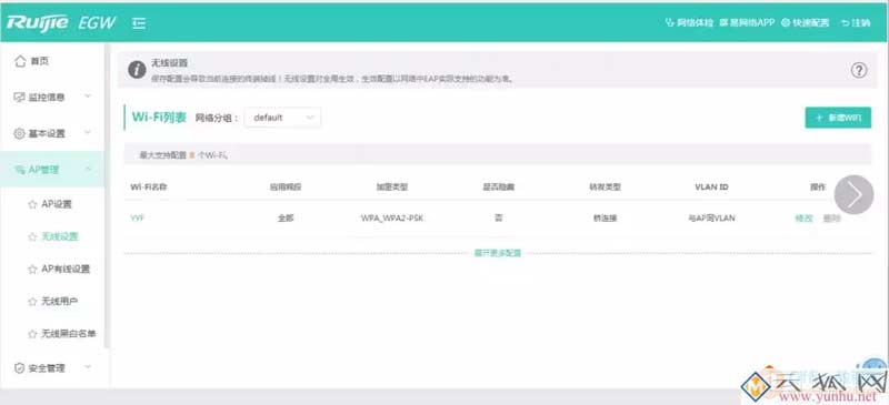 锐捷路由器，双线路负载均衡配置