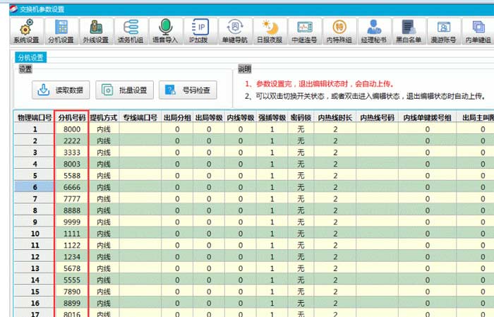 国威时代电话交换机，如何使用管理软件更改号码？（内有软件）