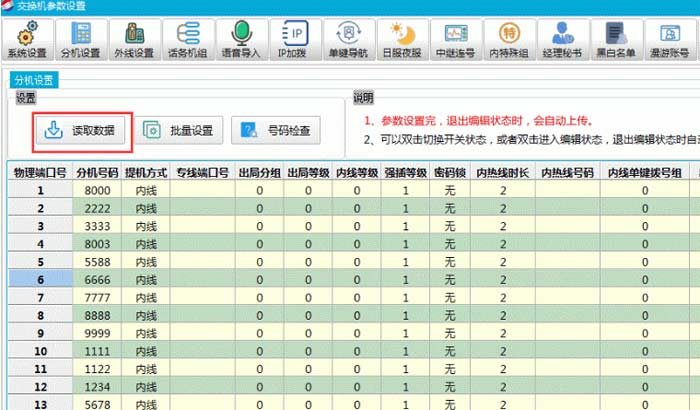 国威时代电话交换机,如何使用管理软件更改号码?(内有软件)