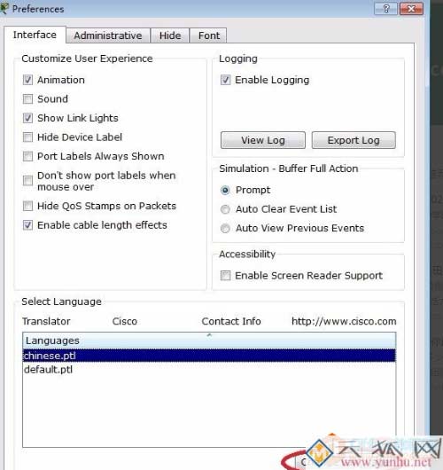 cisco packet tracer怎么设置中文