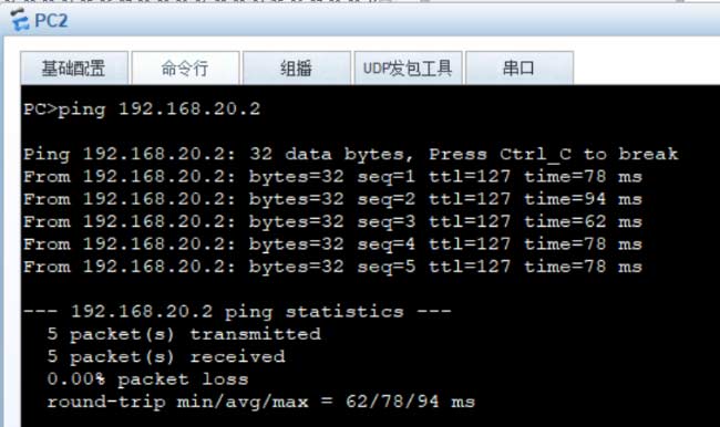 使用路由器子接口实现VLAN间互相访问