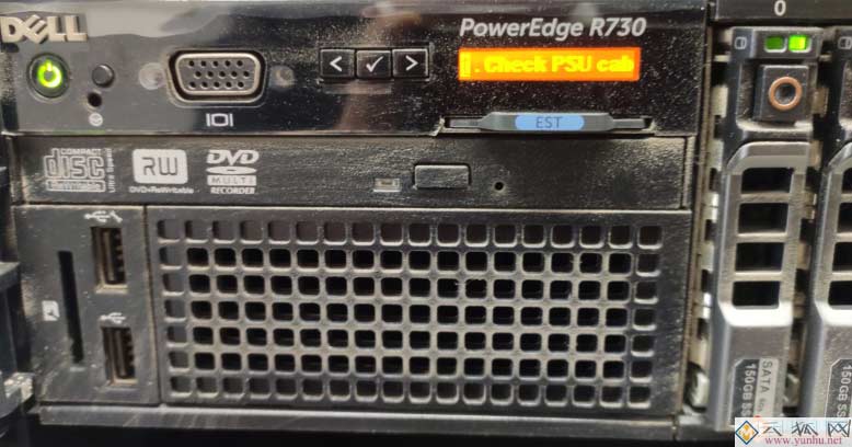 DELL R730服务器报PSU 1 is lost