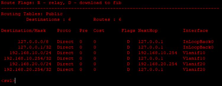 同一台交换机上有多个VLAN之间的通讯配置