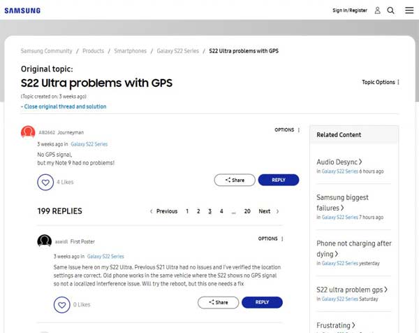 三星 Galaxy S22 Ultra 被曝存在 GPS 问题:长时间不用后无法定位