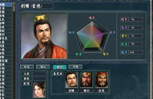 三国志11血缘关系作用 三国志11父子关系有什么用