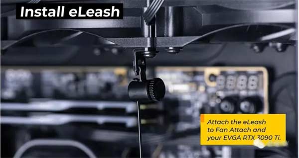 趣味性十足！EVGA 整活：RTX 3090 Ti 显卡多了一根固定用的“牵引绳”