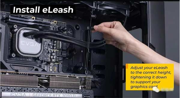 趣味性十足！EVGA 整活：RTX 3090 Ti 显卡多了一根固定用的“牵引绳”