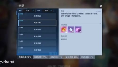 诺亚之心无酒不欢奇遇攻略1