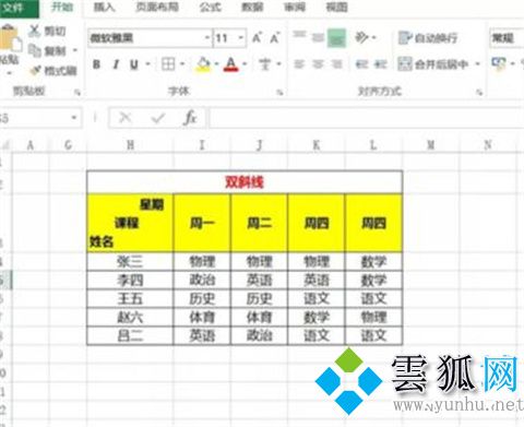 excel表格斜线一分为二怎么弄 单元格斜线一分为二的操作步骤