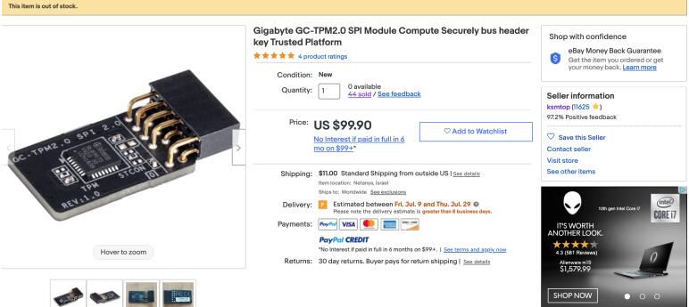 Windows11 May引发TPM2.0芯片剥头皮,这是运行操作系统的要求(1)