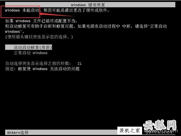 Win7系统电脑开机显示“Windows未能启动”的解决方法