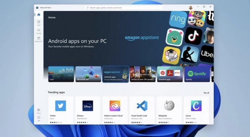 windows11将运行旁加载的Android应用程序