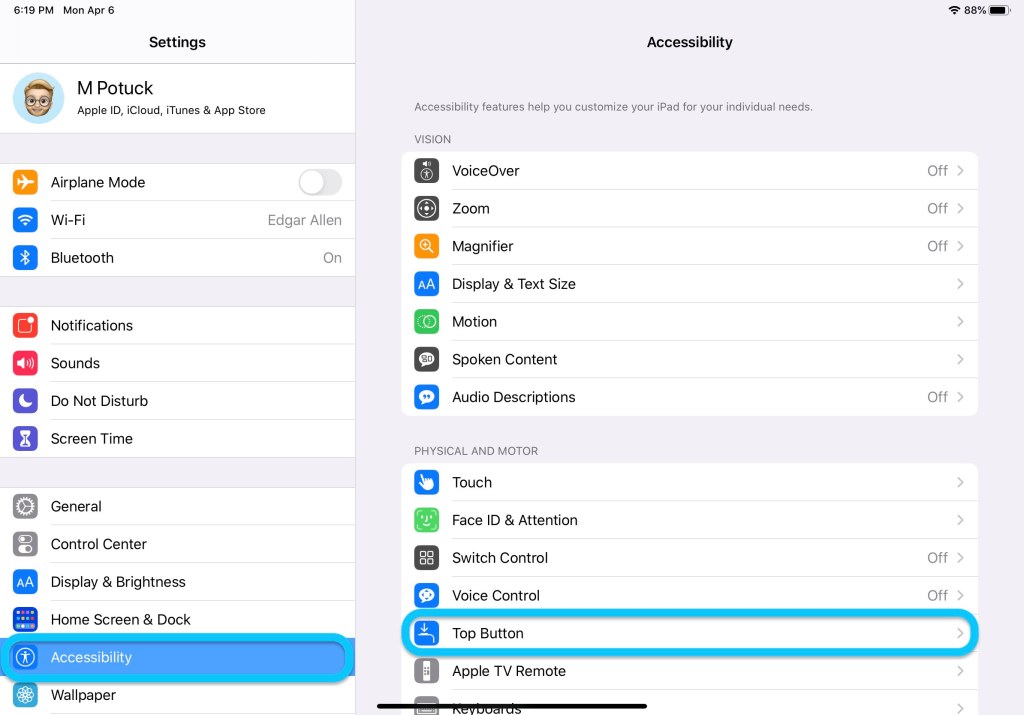 如何自定义 iPad Pro 的顶部按钮的功能? 如何自定义 iPad Pro 的顶部按钮的功能?