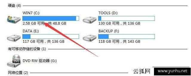 电脑C盘空间越来越小怎么办 教你释放电脑c盘图一