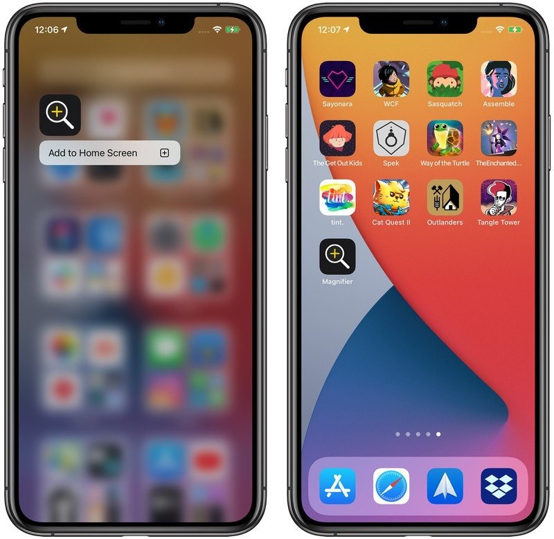 iOS 14 “放大器”功能全面改进:支持添加到主屏幕 iOS 14 “放大器”功能全面改进:支持添加到主屏幕