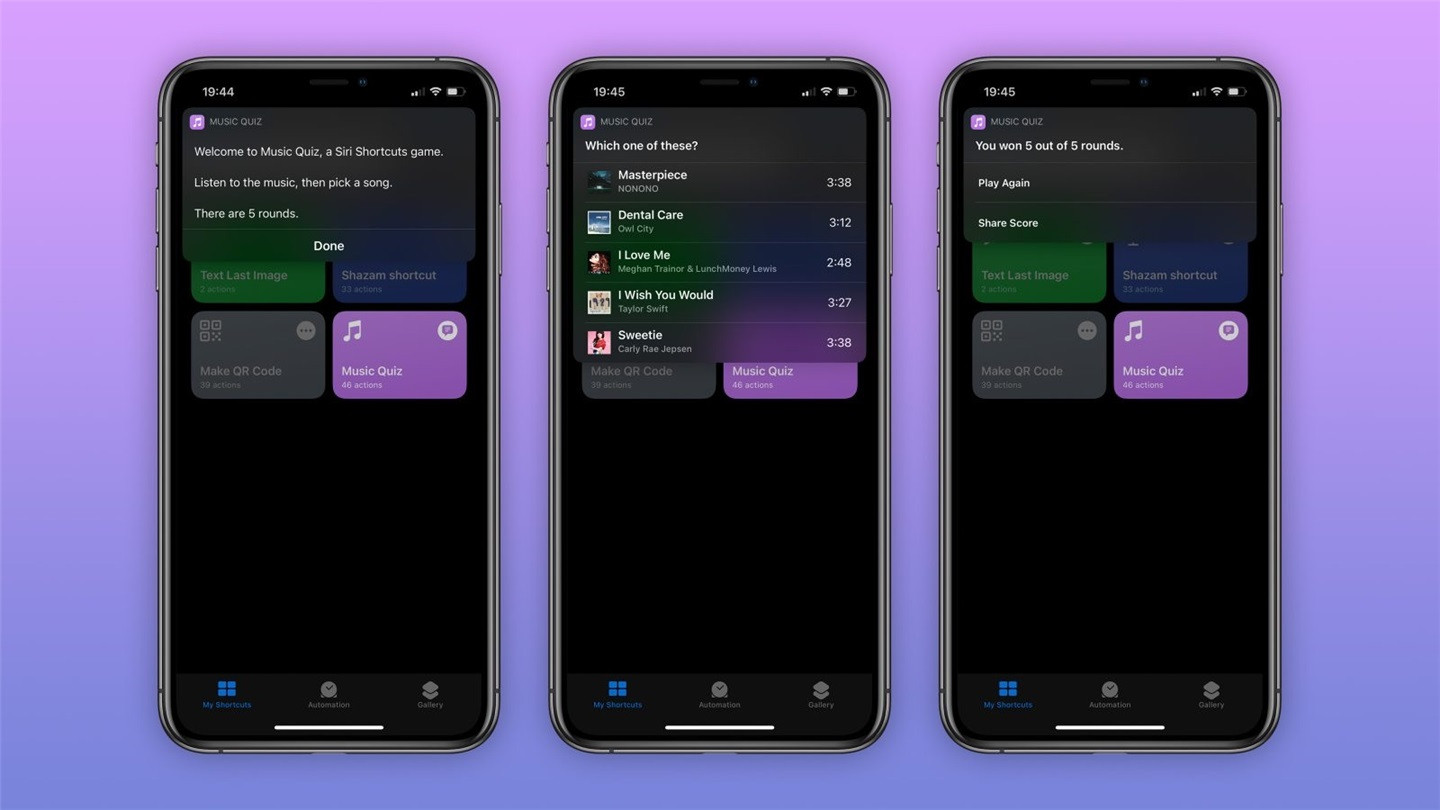 iOS 14 快捷指令将添加“<a href='https://www.wddqw.com/c_659.html' target='_blank'>音乐</a>竞猜”新功能 iOS 14 快捷指令将添加“<a href='https://www.wddqw.com/c_659.html' target='_blank'>音乐</a>竞猜”新功能