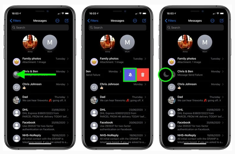 iOS 14 小技巧:支持单独静音某位联系人的信息 iOS 14 小技巧:支持单独静音某位联系人的信息