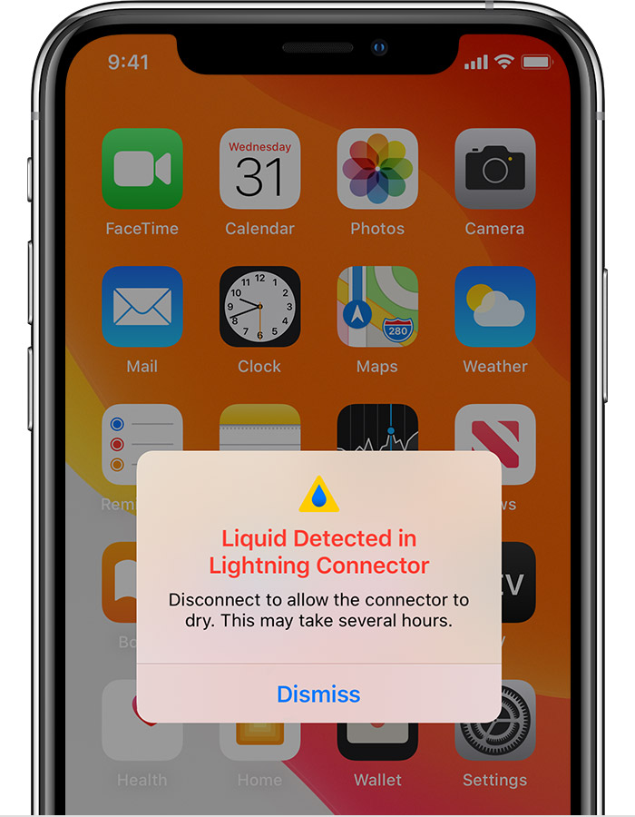 iPhone 12 在充电时出现 “闪电接口检测到液体”的提示怎么办? iPhone 12 在充电时出现 “闪电接口检测到液体”的提示怎么办?