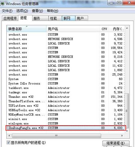 zhudongfangyu.exe是什么进程，可以删除吗(图文)