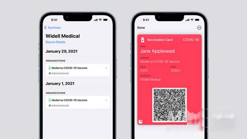 iOS15可以查询个人的疫苗状态健康记录吗